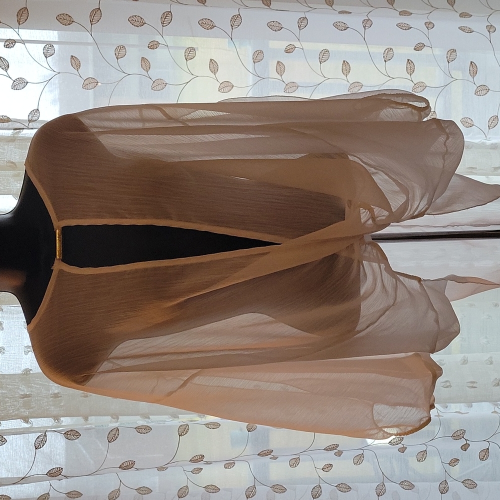 Blush Sheer white tunic